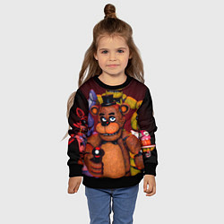 Свитшот детский Пять ночей Фредди, цвет: 3D-черный — фото 2