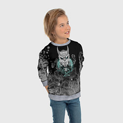 Свитшот детский Kafka Hibino - Кайдзю номер 8, цвет: 3D-меланж — фото 2