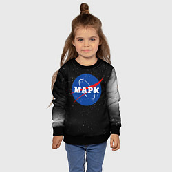 Свитшот детский Марк Наса космос, цвет: 3D-черный — фото 2