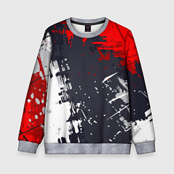Свитшот детский Абстрактные брызги, цвет: 3D-меланж