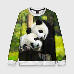 Детский свитшот Влюблённые панды