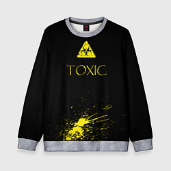 Свитшот детский TOXIC - Биологическая опасность, цвет: 3D-меланж