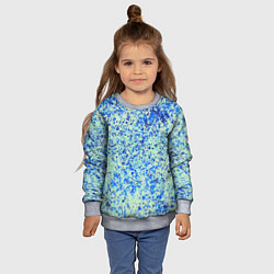 Свитшот детский Текстура абстракция лёд синий, цвет: 3D-меланж — фото 2