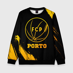 Свитшот детский Porto - gold gradient, цвет: 3D-черный