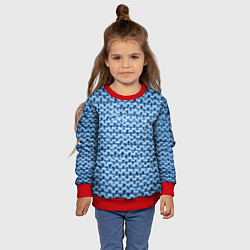 Свитшот детский Грубая шерстяная вязка - мода, цвет: 3D-красный — фото 2