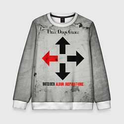 Свитшот детский Outsider Album Inspirations - Three Days Grace, цвет: 3D-белый