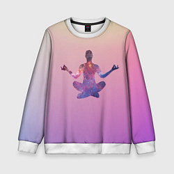 Детский свитшот Поза лотоса в йоге