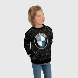 Свитшот детский БМВ эмблема, автомобильная тема, цвет: 3D-черный — фото 2