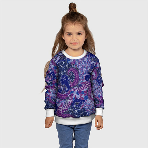 Детский свитшот Морской кролик / 3D-Белый – фото 4