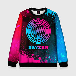 Свитшот детский Bayern - neon gradient, цвет: 3D-черный