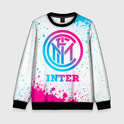 Детский свитшот Inter neon gradient style