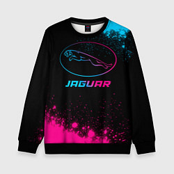 Детский свитшот Jaguar - neon gradient