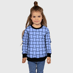 Свитшот детский Фиолетовое ленточное плетение, цвет: 3D-черный — фото 2