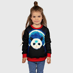 Свитшот детский Святой панда, цвет: 3D-красный — фото 2