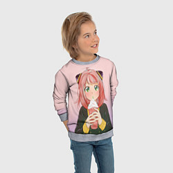 Свитшот детский Милашка Аня Форджер - Семья шпиона, цвет: 3D-меланж — фото 2