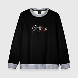 Детский свитшот Stray Kids white logo