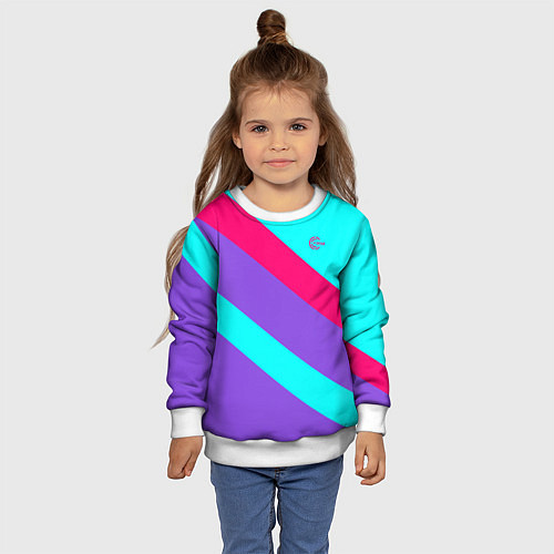 Детский свитшот Аля восьмидесятые FIRM / 3D-Белый – фото 4