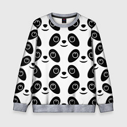 Свитшот детский Panda bing dun dun, цвет: 3D-меланж