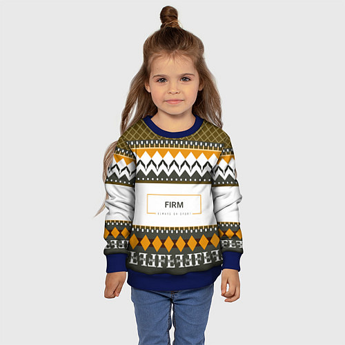 Детский свитшот Как кофта из девяностых FIRM / 3D-Синий – фото 4