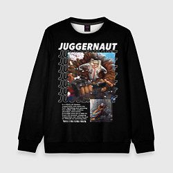 Детский свитшот Juggernaut надписи