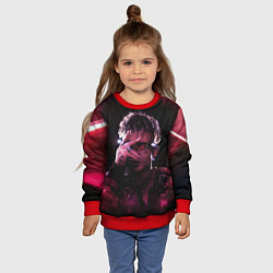 Свитшот детский Кибер Сайонара, цвет: 3D-красный — фото 2