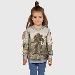 Свитшот детский Bone raider power armor skin in fallout, цвет: 3D-меланж — фото 2