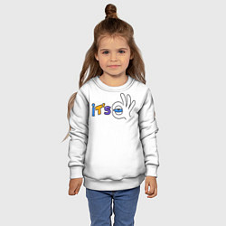 Свитшот детский Its OK, цвет: 3D-белый — фото 2