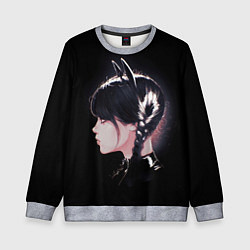 Свитшот детский Wednesday - Wednesday Addams, цвет: 3D-меланж