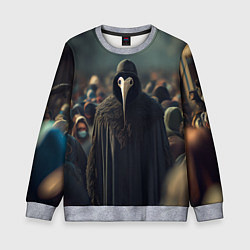 Детский свитшот Чумной доктор в толпе