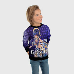Свитшот детский Кандакия элементали, цвет: 3D-черный — фото 2