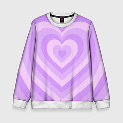 Детский свитшот Hearts purple
