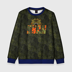 Свитшот детский Иван камуфляж, цвет: 3D-синий