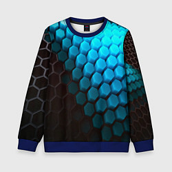 Детский свитшот Abstraction neon blue