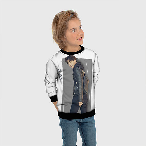 Детский свитшот Чжи Чан Ук - Хилер / 3D-Черный – фото 3