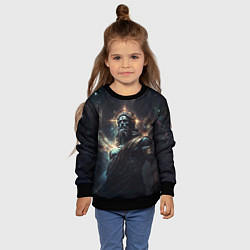 Свитшот детский Cosmic Deity, цвет: 3D-черный — фото 2
