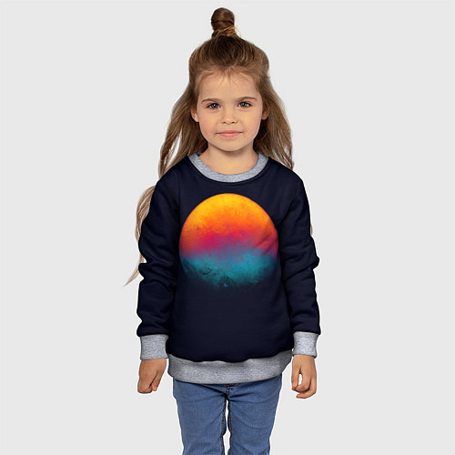 Детский свитшот Space overflow / 3D-Меланж – фото 4