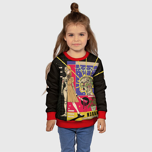Детский свитшот M3GAN SLAY / 3D-Красный – фото 4