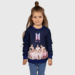 Свитшот детский BTS starry sky, цвет: 3D-синий — фото 2