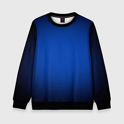 Свитшот детский Кобальтовый градиент, цвет: 3D-черный