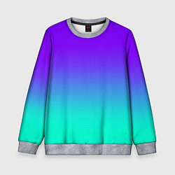 Свитшот детский Синие оттенки, цвет: 3D-меланж