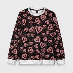 Свитшот детский Big bang pattern, цвет: 3D-белый