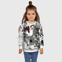 Свитшот детский Кровь и чернила, цвет: 3D-белый — фото 2