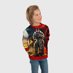 Свитшот детский Gears of War Маркус Феникс, цвет: 3D-красный — фото 2