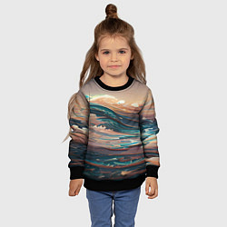 Свитшот детский Необъятный океан, цвет: 3D-черный — фото 2