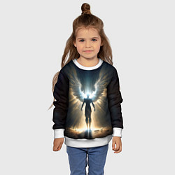 Свитшот детский Парящий мужчина ангел, цвет: 3D-белый — фото 2