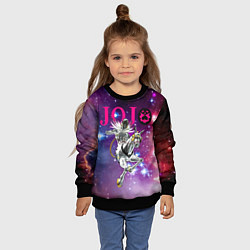 Свитшот детский Made in heaven - stand of Enrico Pucci - Jojo, цвет: 3D-черный — фото 2