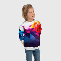 Свитшот детский Poly stiil collection, цвет: 3D-белый — фото 2