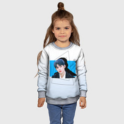 Свитшот детский Ёнджун и тень, цвет: 3D-меланж — фото 2