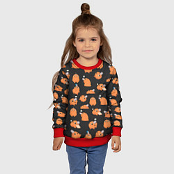 Свитшот детский Chainsaw Man - Почита паттерн, цвет: 3D-красный — фото 2