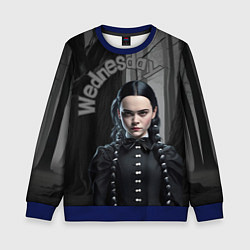 Детский свитшот Wednesday Addams в лесу